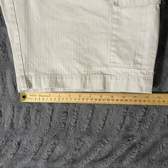 Patagonia Organic Cotton Cargo Shorts Mens 34 Khaki Herringbone Outdoor Casual - Picture 10 of 11